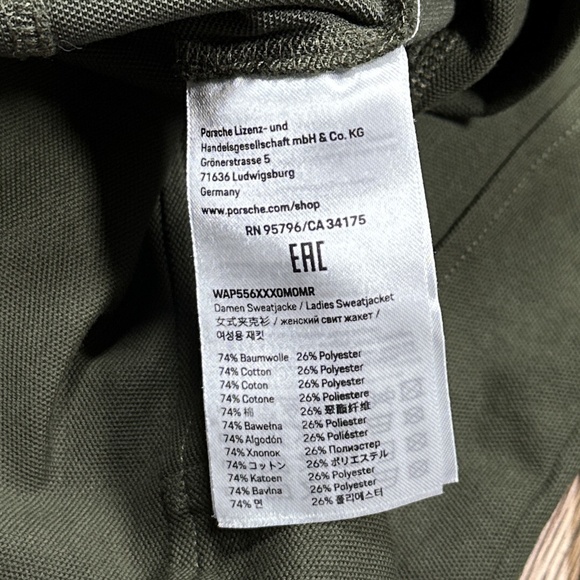 Porsche Martini Racing Team 22 Motorsport Green Track Jacket Womens Small - Picture 11 of 12